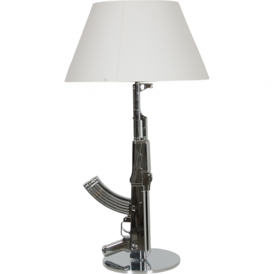 Philippe Starck chrome AK-47 bordlampe