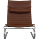 Poul Kjærholm PK-20 chair in brown leather