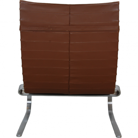 Poul Kjærholm PK-20 chair in brown leather