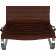 Poul Kjærholm PK-20 chair in brown leather