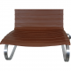 Poul Kjærholm PK-20 chair in brown leather