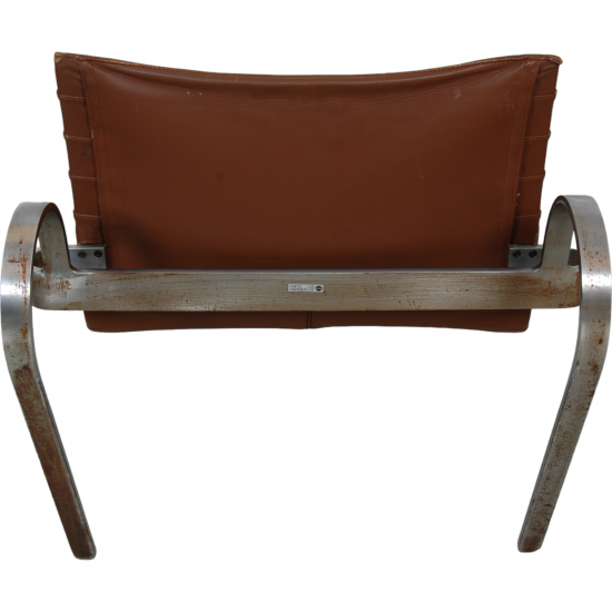 Poul Kjærholm PK20 chair in brown leather