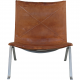 Poul Kjærholm PK22 chair in patinated cognac leather