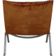 Poul Kjærholm PK22 chair in patinated cognac leather