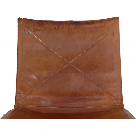 Poul Kjærholm PK22 chair in patinated cognac leather