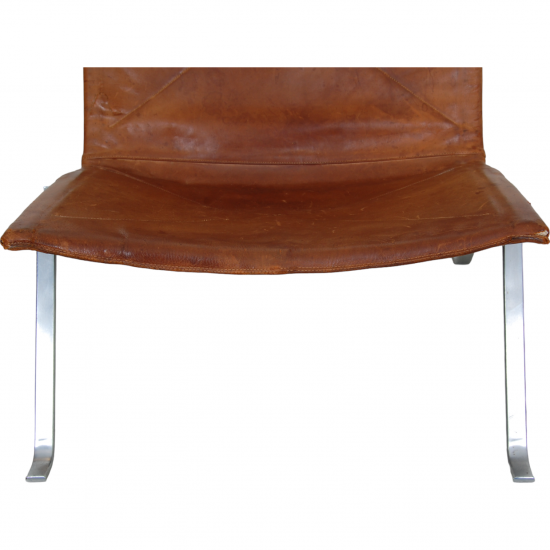 Poul Kjærholm PK22 chair in patinated cognac leather