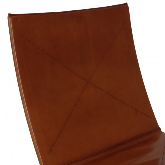 Poul Kjærholm PK22 stol i cognac elegance læder