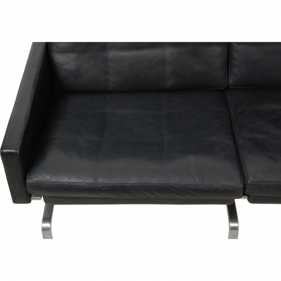 Poul Kjærholm PK-31/2 sofa i sort læder