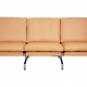 Poul Kjærholm 3.seater PK-31 sofa reupholstered in Nevada sand leather