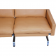 Poul Kjærholm 3.seater PK-31 sofa reupholstered in Nevada sand leather