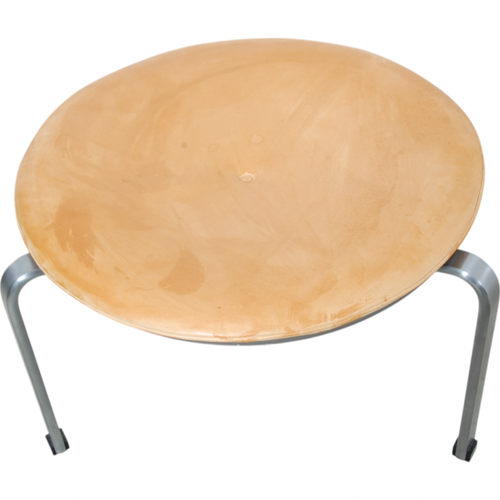 Poul Kjærholm PK-33 stool in patinated natural leather