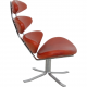 Erik Jørgensen Corona chair in red anilin leather