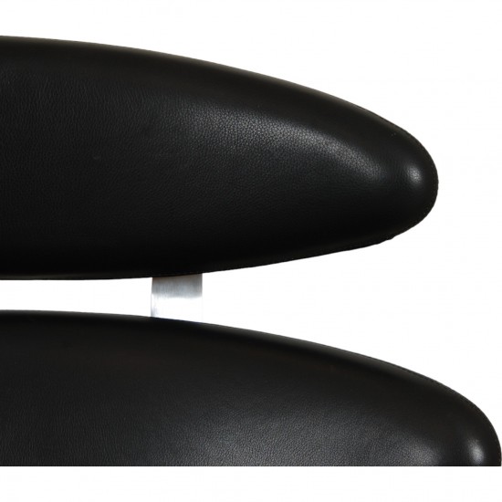 Erik Jørgensen Corona chair in black leather