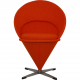 Verner Panton Cone chair in orange Hallingdal fabric