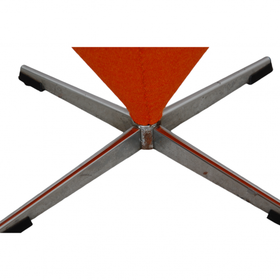 Verner Panton Cone chair in orange Hallingdal fabric