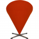 Verner Panton Cone chair in orange Hallingdal fabric